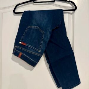 7 For All Mankind Dark Blue Straight Leg Jeans